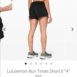 Lululemon Run Time 4” Shorts